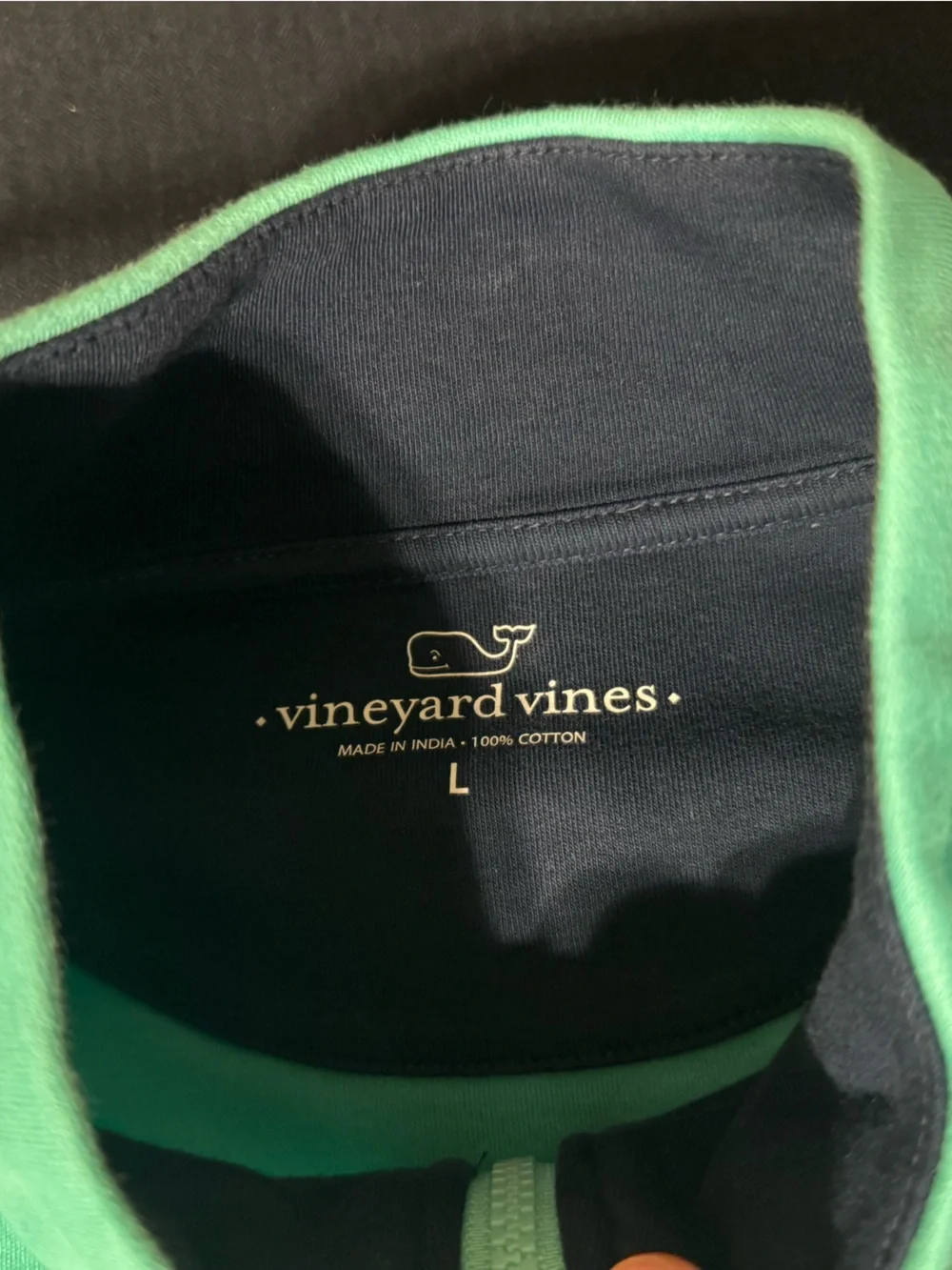 Vineyard Vines Men's Seafoam Quarter-Zip Pullover